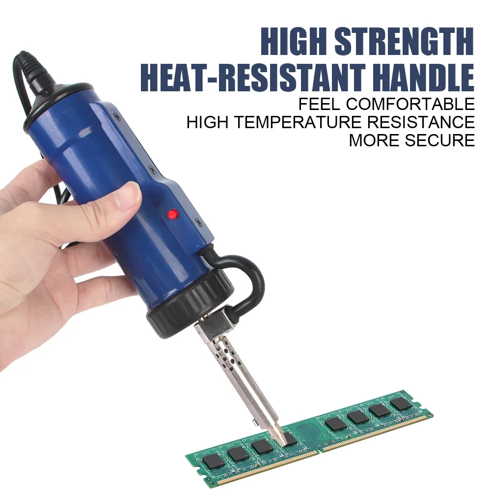 Electric Automatic Desoldering Machine Vacuum Tin Sucker with 3 Nozzles PCB Repair Tool