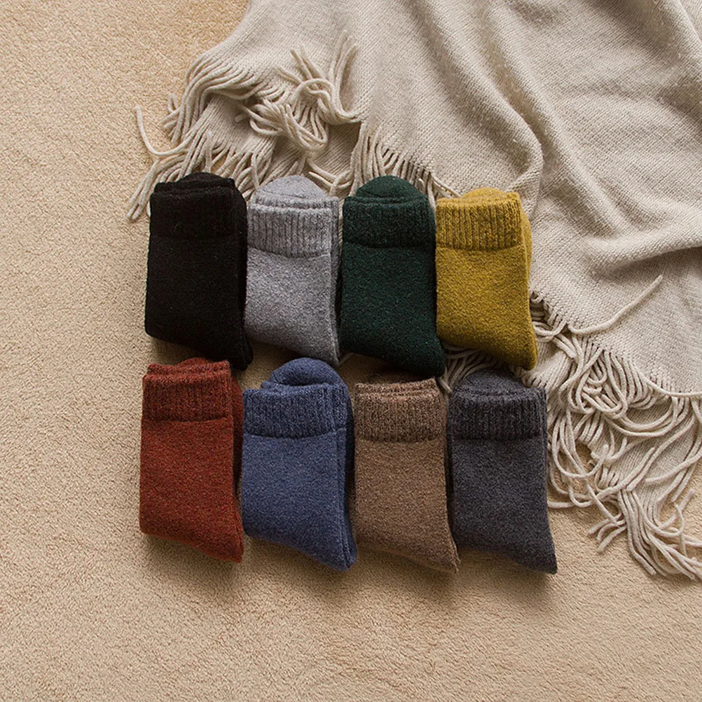 

Warm Wool Socks Men Sleep Thick Thermal Absorption Soft Comfort Premium Material Super Warm Design Easy Wear