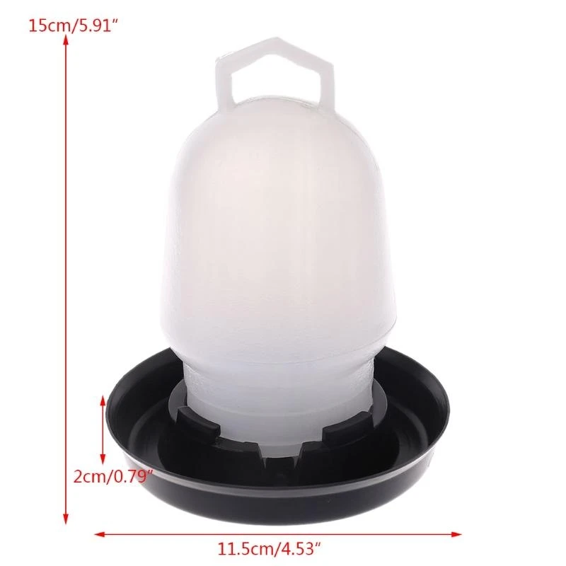 F92B Baby Chick Waterer Baby Chick Feeder Home Pet Gà và bộ nước được đặt