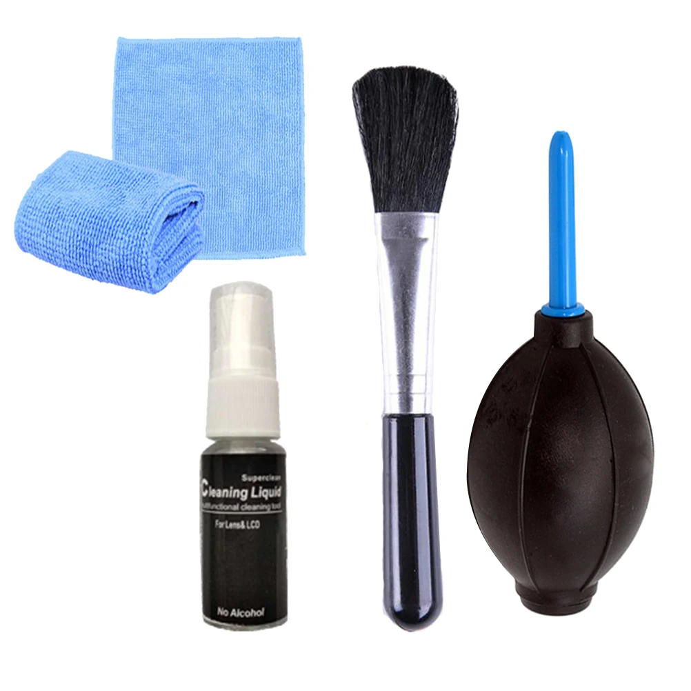 

4Pcs Computer Cleaning Kit Screen Brush Air Blower 20ml Cleaning Fluid High-Grade Cloth for Keyboard Laptop Monitor Printer