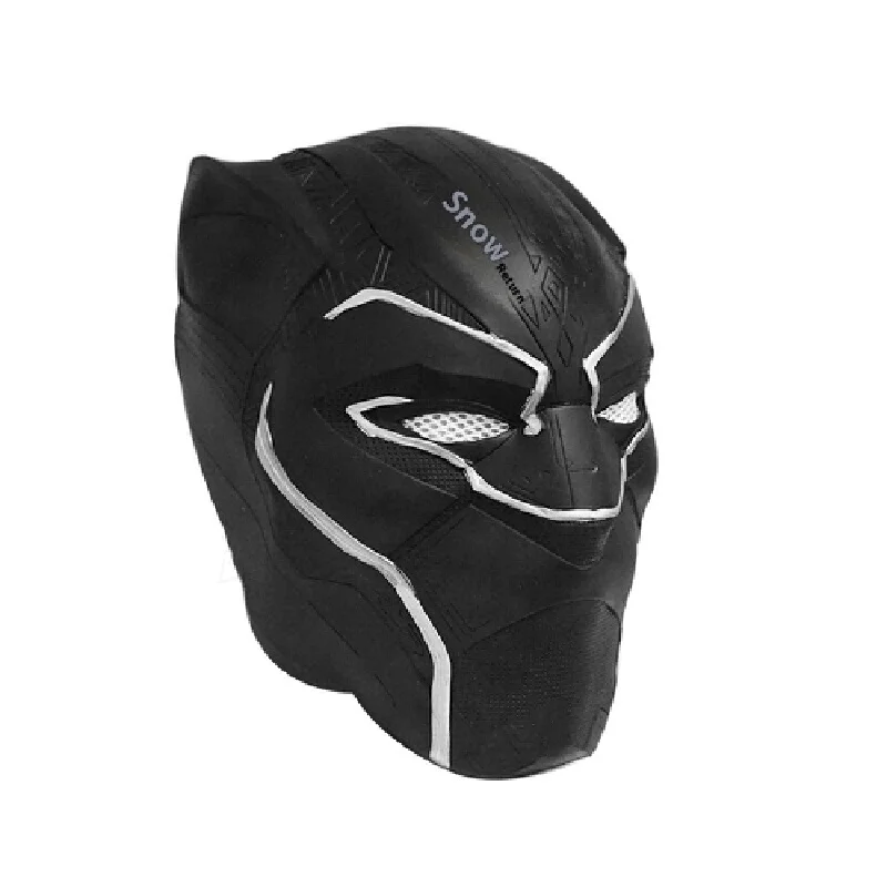 Captain America 3 Civil War Marvel Movie Helmet Latex Headset Funny Cosplay Black Panther Mask Toy for Live Streaming