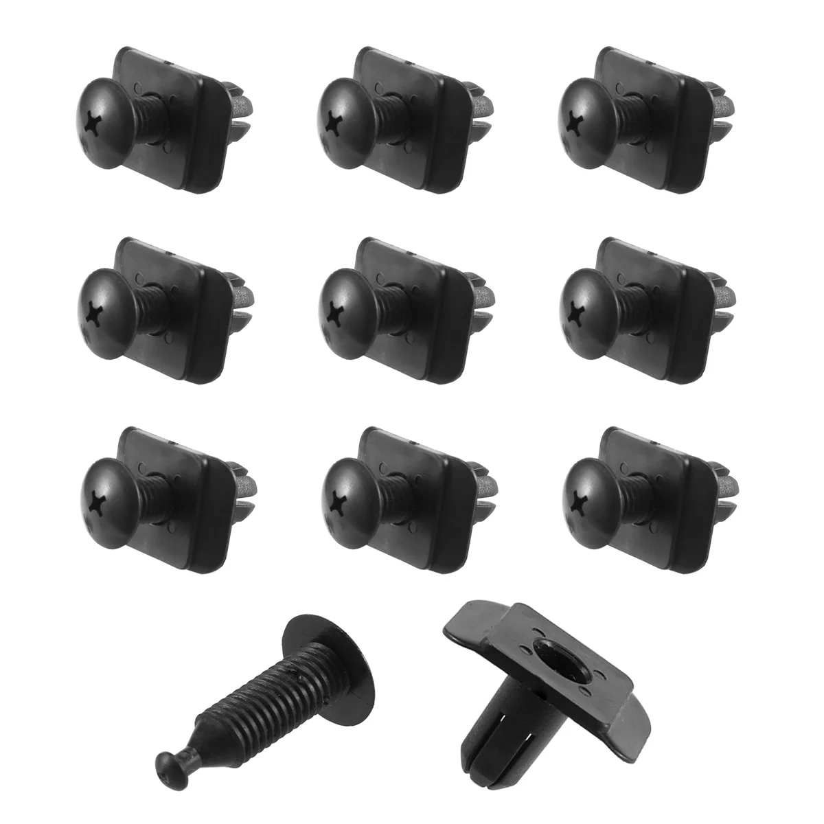 Fender Liner Fastener Rivet Push Clips Retainer for Mazda 323 626 929 CX-9 Miata Millenia MPV MX-3 MX-6 Black, 10pcs