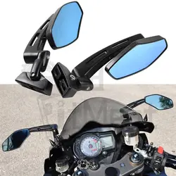 Motorcycle Mirrors Racing Rearview Side Mirror Aluminum for Suzuki GSXR Hayabusa Yamaha YZF R1 R6 R6S Fazer FZR600 FZ1 XS