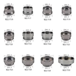 16 17 18 20 21 22 23 24 25 30mm Turn 22 Brass Faucet Aerator Adapter Water Purifier Fittings Kitchen Faucet Plumbing Accessories