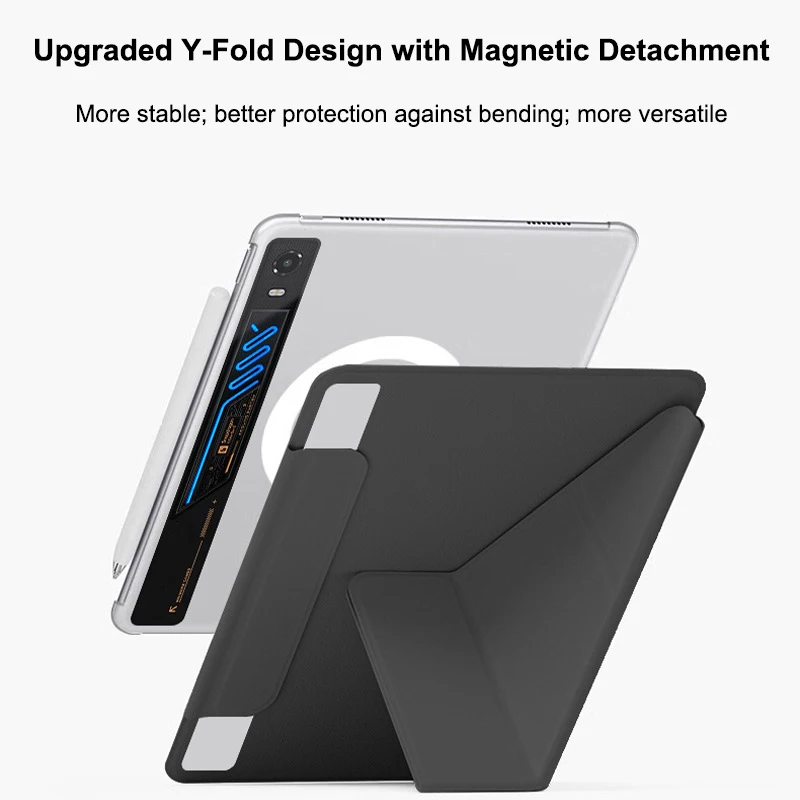 Magnetic Detachable Y Fold Case For REDMAGIC Astra 2 Full Coverage Shockproof PC Protective Cover Angle Adjustable