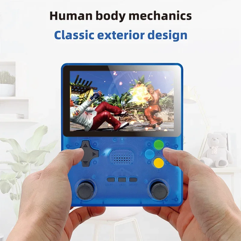 Sistema Linux retrò open source R39S Schermo IPS da 4 pollici Console per videogiochi portatile Lettore tascabile Giochi Regali per ragazzi Personalizzati