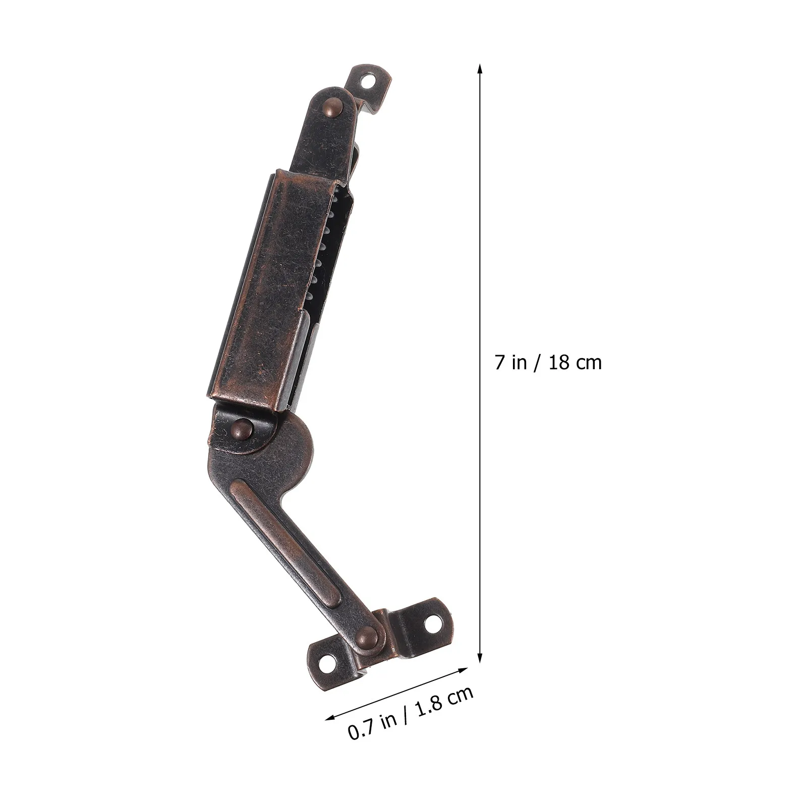 2Pcs Smooth Opening Closing Lid Stay Hinges Iron Construction for Chests Wooden Boxes Jewelry Cases Cabinet Door Hardware Lid