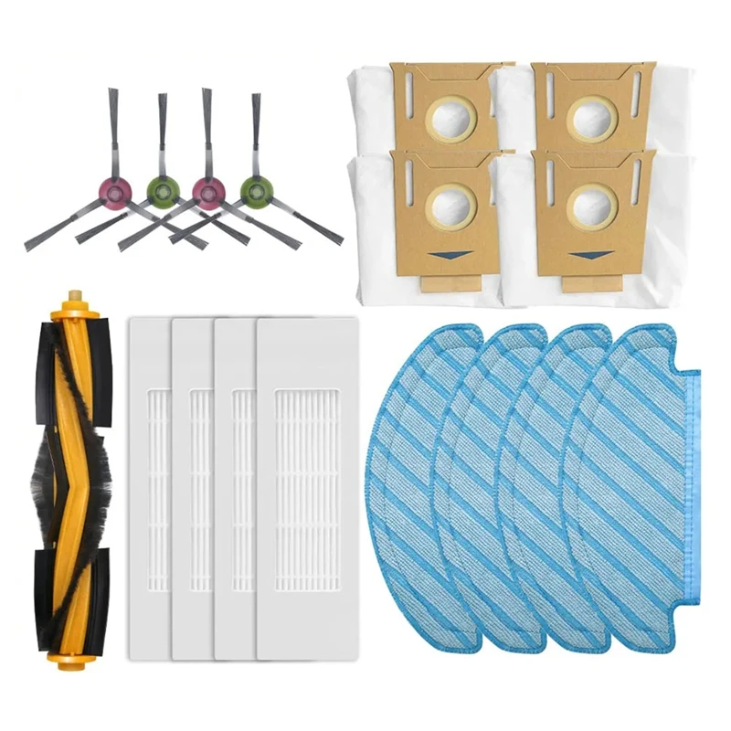 For Ecovacs Debot N10 / N10 Plus Roller Side Brush Hepa Filter Mop Cloths Dust Bag Robot Vacuum Cleaner Accessories