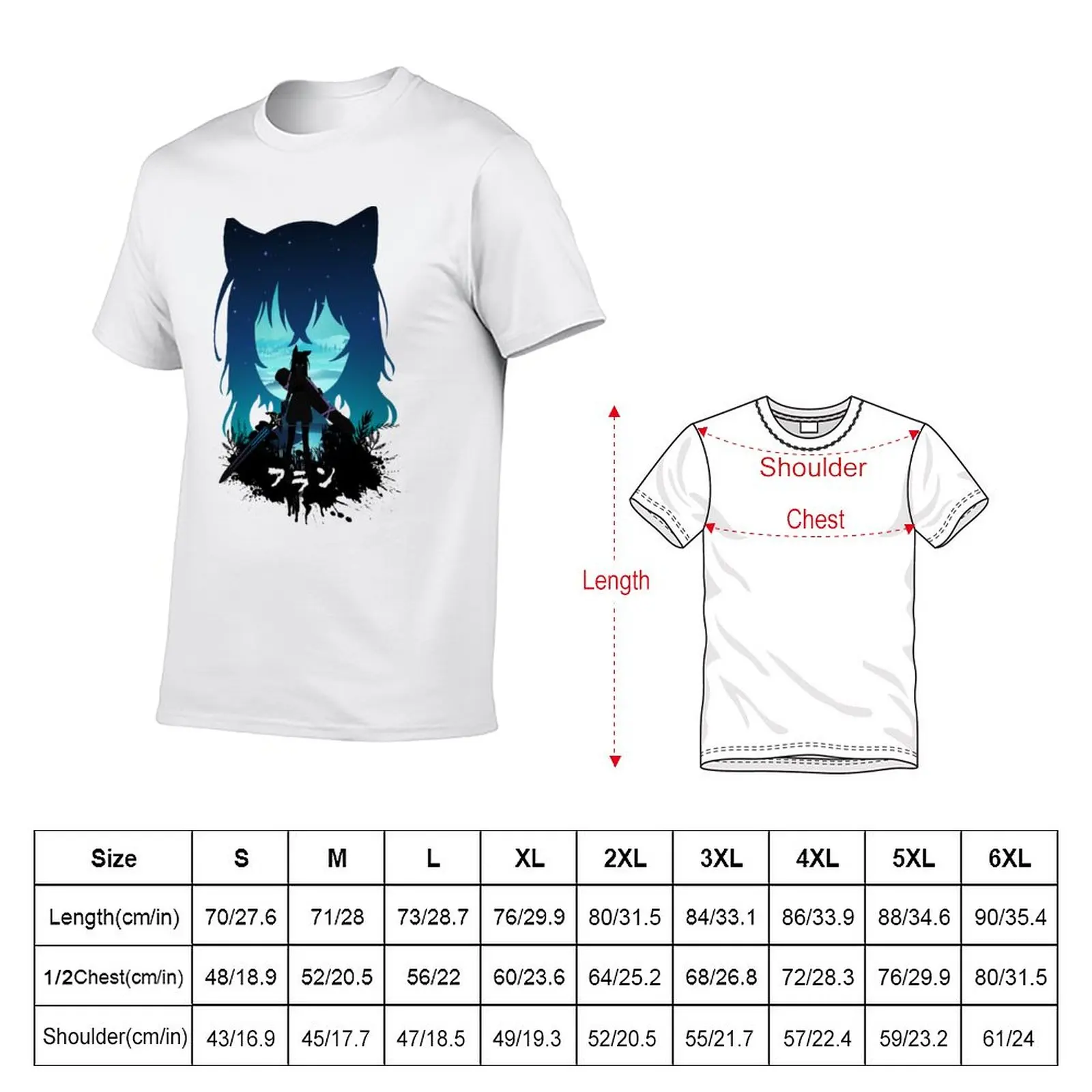 New Fran & Shishou Sword T-Shirt blondie t shirt new edition t shirt boys t shirts plus size t shirts t shirts for men