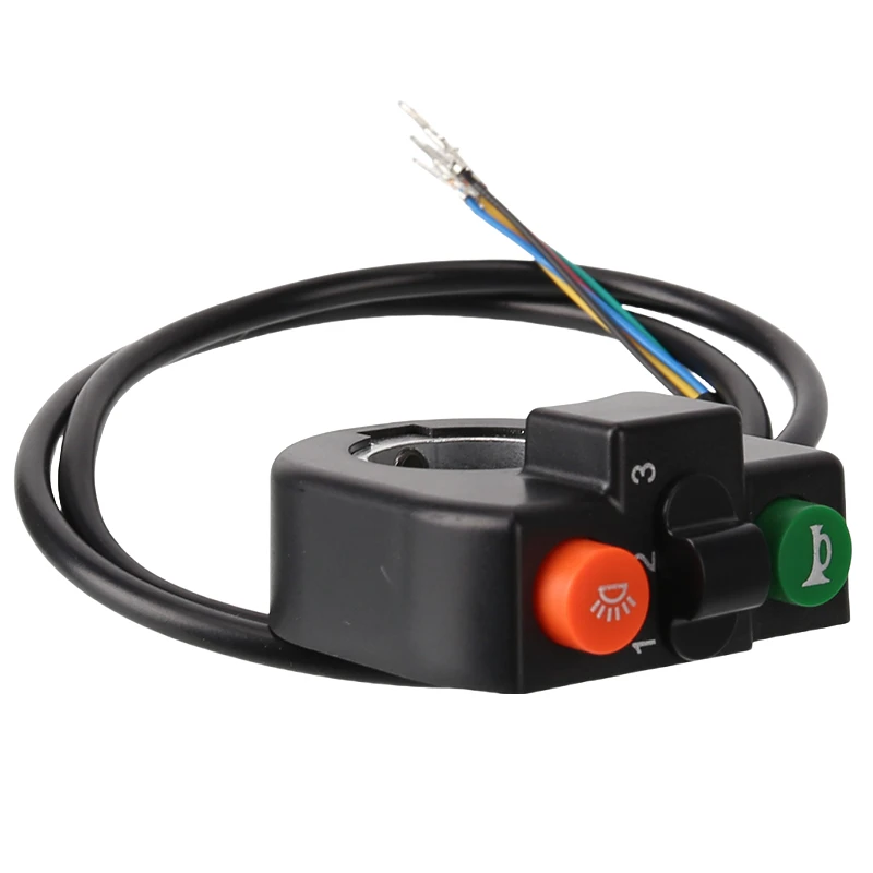 Three in one switch light horn and turn signal switch ON/OFF button suitable for electric bicycles and electric scooters