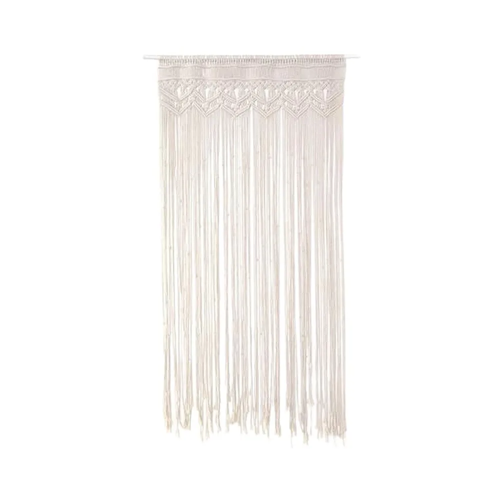 HanFor Dwoven for beige Cotton For Door Curtain 95 cm x 180 cm for NorFor Dic Home For Decor Living Room BeFor Droom Partition
