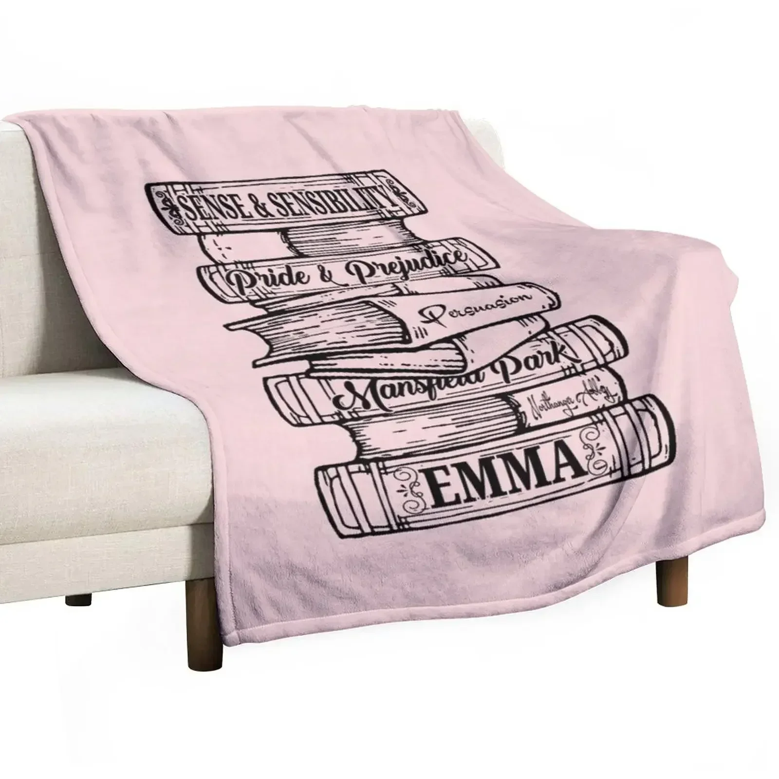 

Jane Austen Vintage Book Club Mr. Darcy Fans Literary Quotes Gifts Throw Blanket Winter beds Furry Soft Blankets