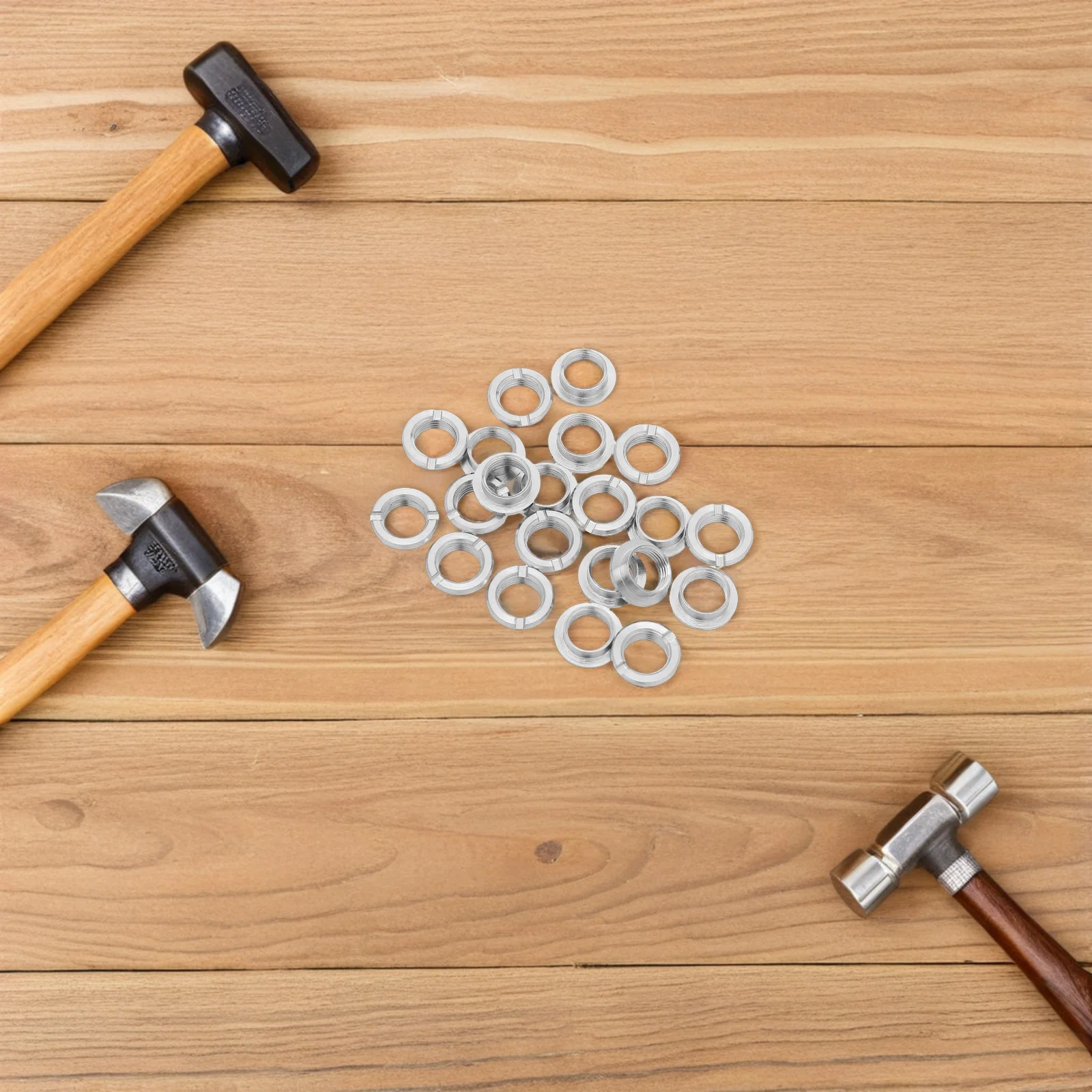 

20 set Quartz Nuts 4Mm Round Metal Fixing Hardware For Clock Movement Repair Diy Wall Clock Maintenance Replacement Parts