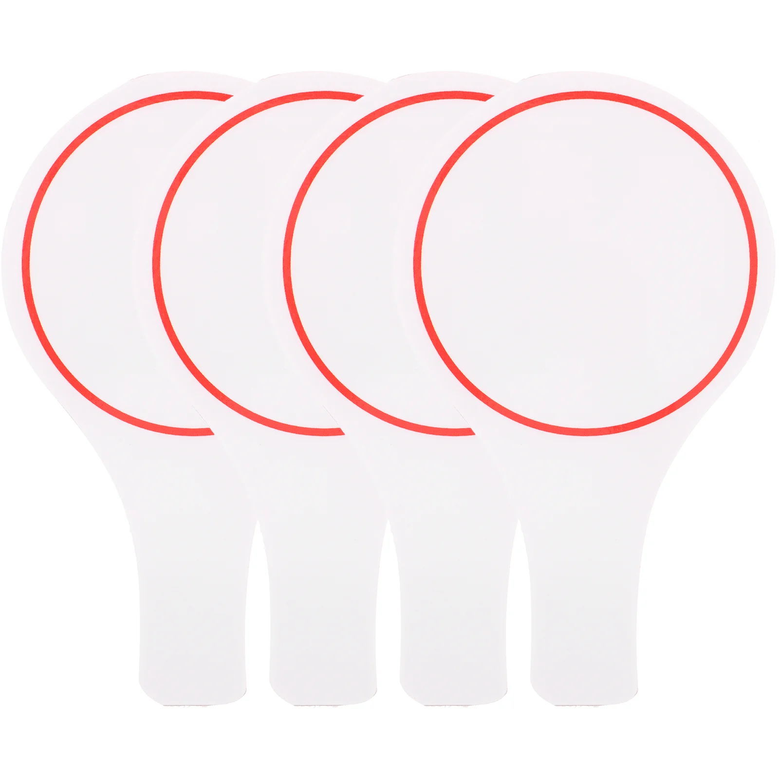 4 Pcs Score Child White Simple Scoreboard Foam Scorekeeping Single Side Write