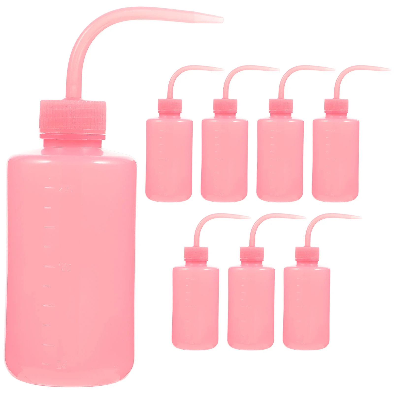 8 Pcs Rinse Bottle Water Leak-proof Empty Squeeze Wash Abs for Eyelashes with Bend Mouth Travel Creative