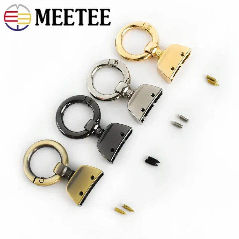 5/10/20 pz 20/25mm metallo O Ring borsa fibbia portachiavi primavera moschettone gancio borsa connessione chiusura Hardware fai da te accessorio per