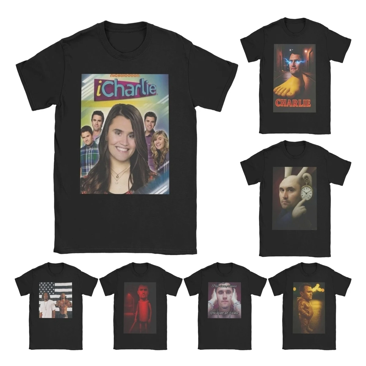 Men Women's T-Shirts iCharlie Charlie Kirk Meme Amazing Pure Cotton Tees Short Sleeve  T Shirts O Neck Tops Graphic Printed
