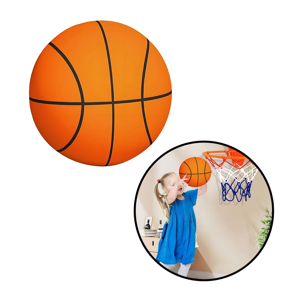 

Silent Basketball Size 7# 5# 3# Dribbling Indoor Grooved Airless Foam Basketball Quiet Dribbling Indoor Training Silent Ball