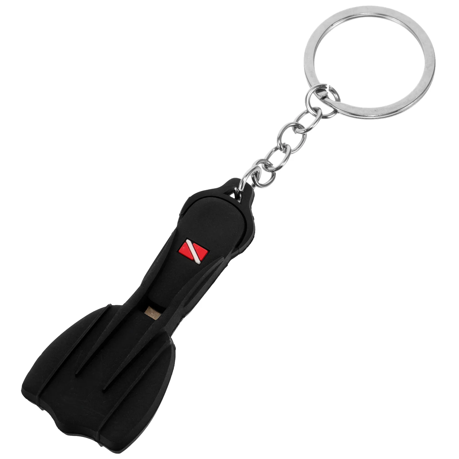

Diving Fin Keychain Decorative Small Hanging Ring Sports Gifts Bag Pendant Decoration Fans Silicone Flipper