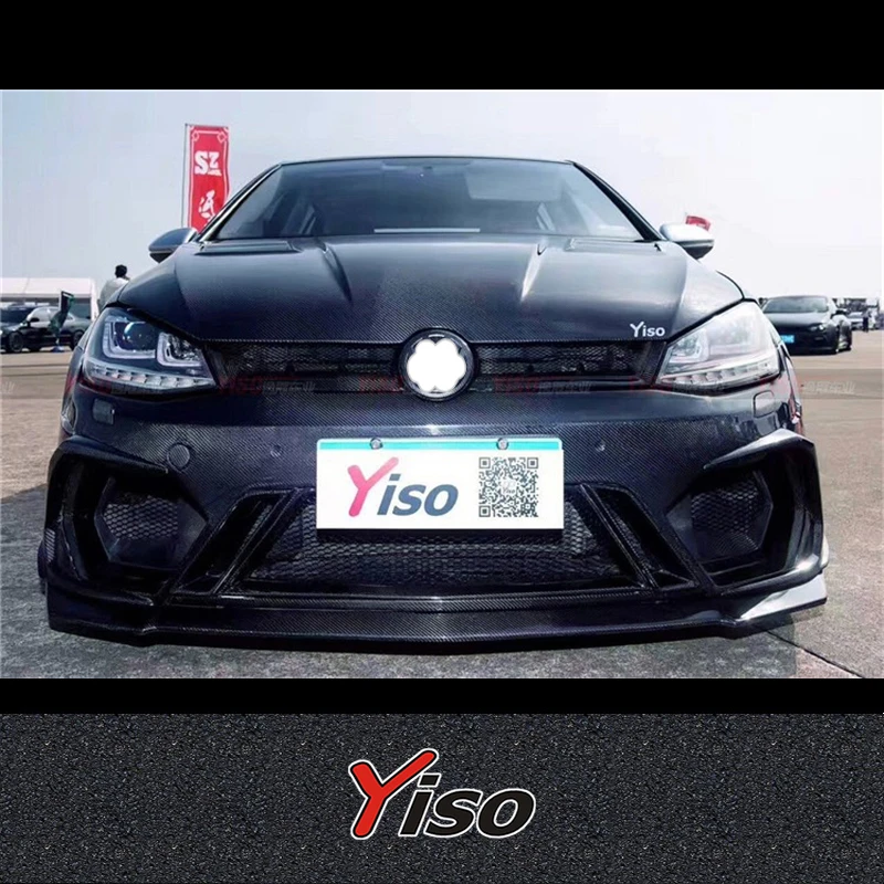 Suitable for GOLF 7 R GTI Rline Modified encirclement Aerodynamic kit GOLF 7 R GTI Modified Carbon fiber Aspec Front Bumper