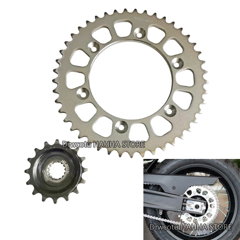 

Front 16T Rear 45T Sprocket Chain Wheel Gear Gears Big Small Chain Sprocket For CFMOTO 800-5 800MT CF800-5 MT800