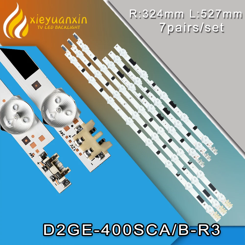 

7Pairs/set 40'' LED Backlight TV Strip for Samsung 40f 8+5led UE40F6740SSXXN UE40F5000 UE40F5700 UE40F6400 UA40F5500 UE40F6400AK