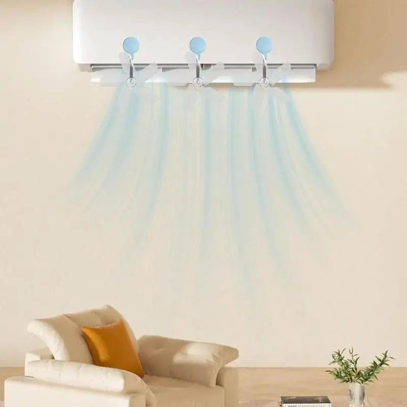 J6PE تدفق الهواء دليل مروحة تكييف الهواء المنحرف الوقاية من مكثف الهواء الزجاج الأمامي لاستخدام المكتب لاستخدام المكتب