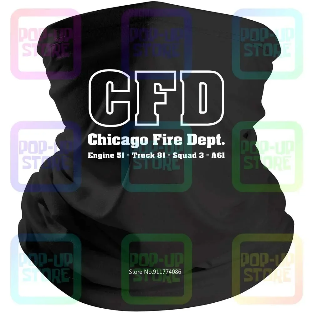 Chicago Fire Department Duty Chicago Fire Tv Show مضحك أسود باندانا بالاكلافا وشاح الرقبة غطاء الفم