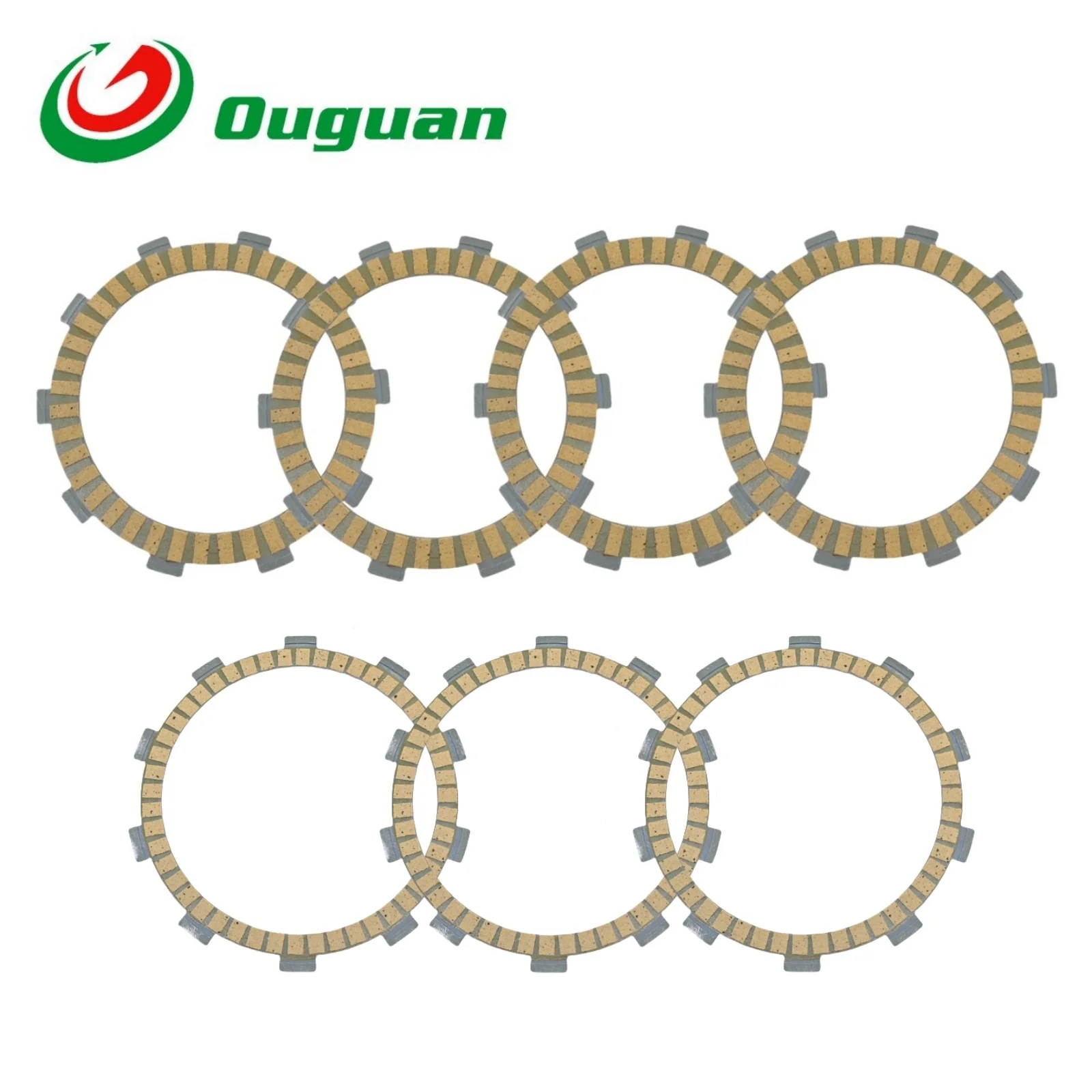 

ouguan for Shineray 400 XY400 XY 400 400cc Xinyuan Motorcycle Sliding Clutch Paper Based Friction Disc Plates