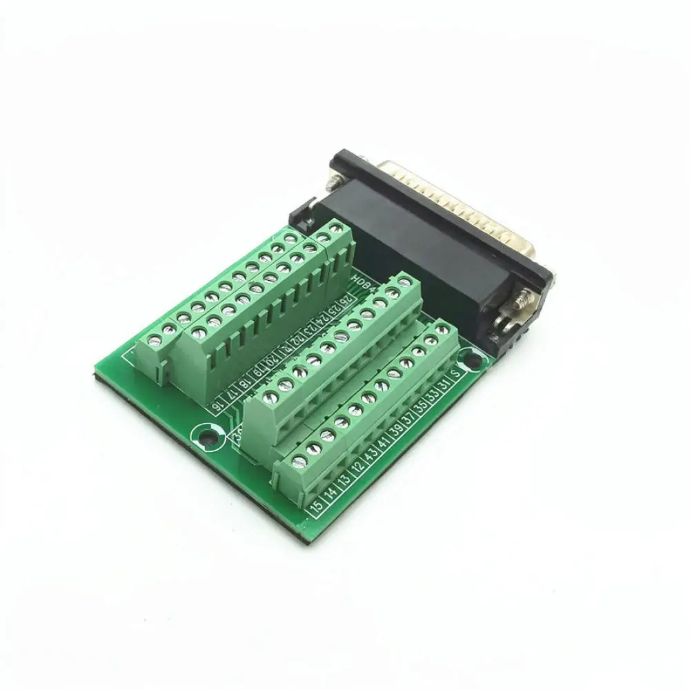 DB44 Male To Terminal Connector Board Signal Interface Module For KingPow Industrial Control Electrical Applications