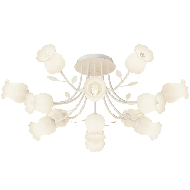

Chandelier, Cream Wind, French, Living Room Light, Lily of the Valley Flower, Dining Room Light, American, Country