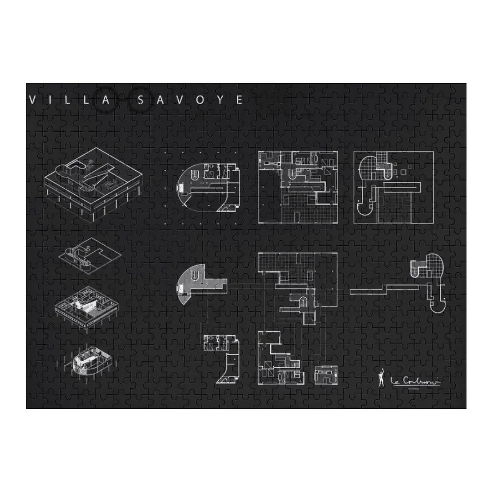 

Le Corbusier Villa Savoy Jigsaw Puzzle Name Wooden Toy Personalized Kids Gifts Toddler Toys Puzzle