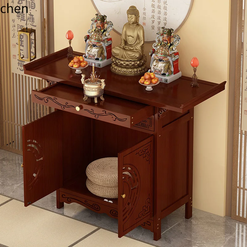 

LXC Altar Cabinet for Worshiping Gods, Wealth God Offering Table, Household Incense Case, Buddha Statue, Guanyin Worship Cabinet
