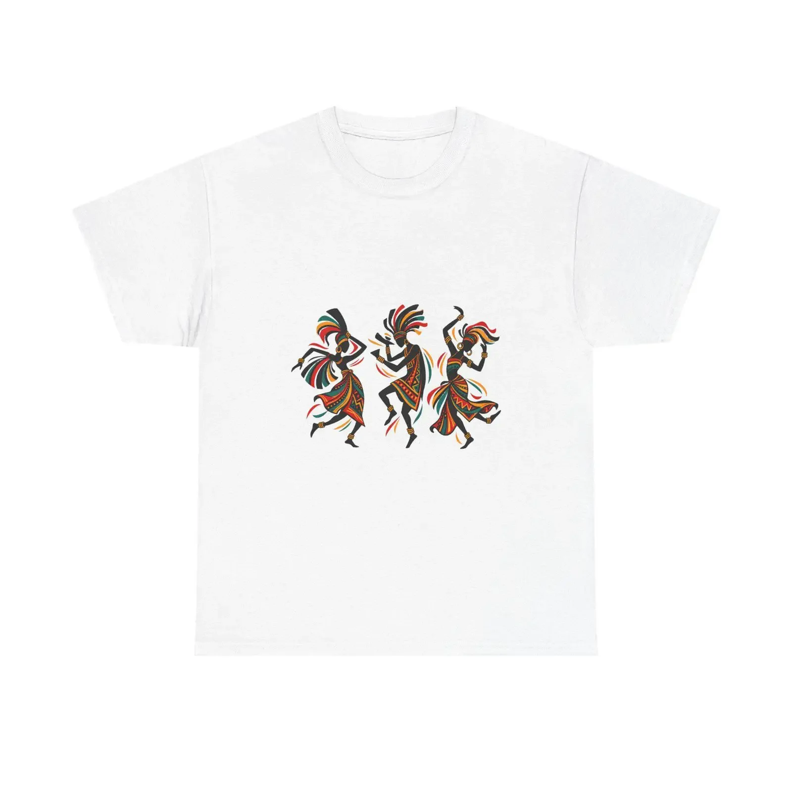 Tribal Kokopelli Dancers T Shirt Native Style Southwestern Rhythm vintage Washed Stretched designer clothes Casual Unisex