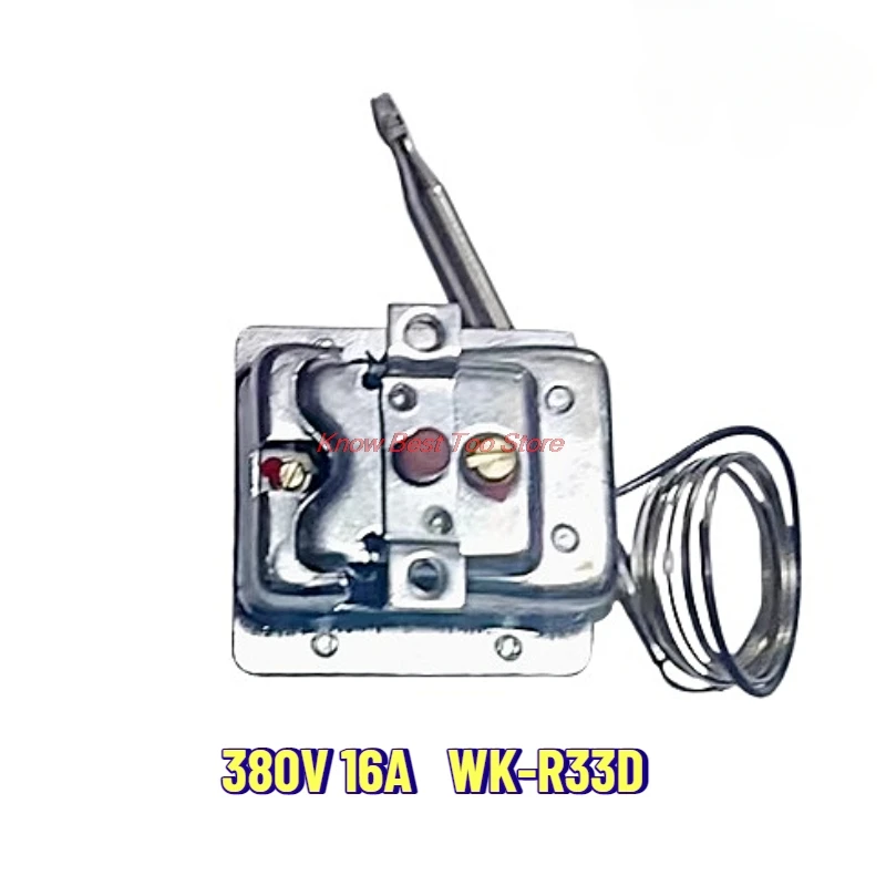 1PC 380V 16A Capillary Thermostat WK-R33D for Dishwasher Oven Three-phase Manual Temperature Limiter Safety Thermostat Kit