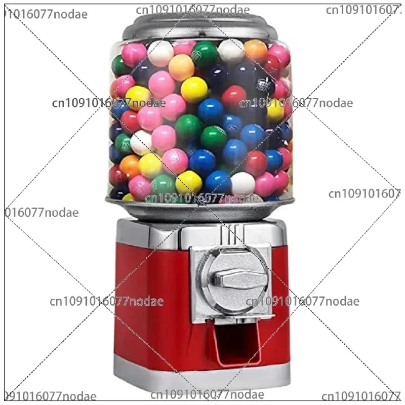 10LBS Chewing Gum Machine Red Style Gumball Dispenser Durable Metal Candy Toy
