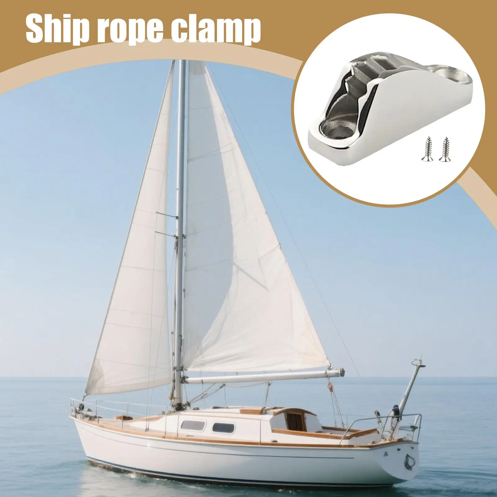 Stainless Steel Boat And Sailboats Rope Clamp Pratic Cable Rope Clamp Outdoor Gear Rope Buffer And Reducer For Dock Boat