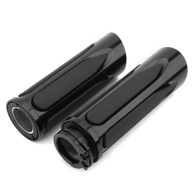 Black CNC 1Inch Handlebar Hand Grips For  Forty Eight Electra Glide Night Train V-Rod Motorcycle Handle Cover