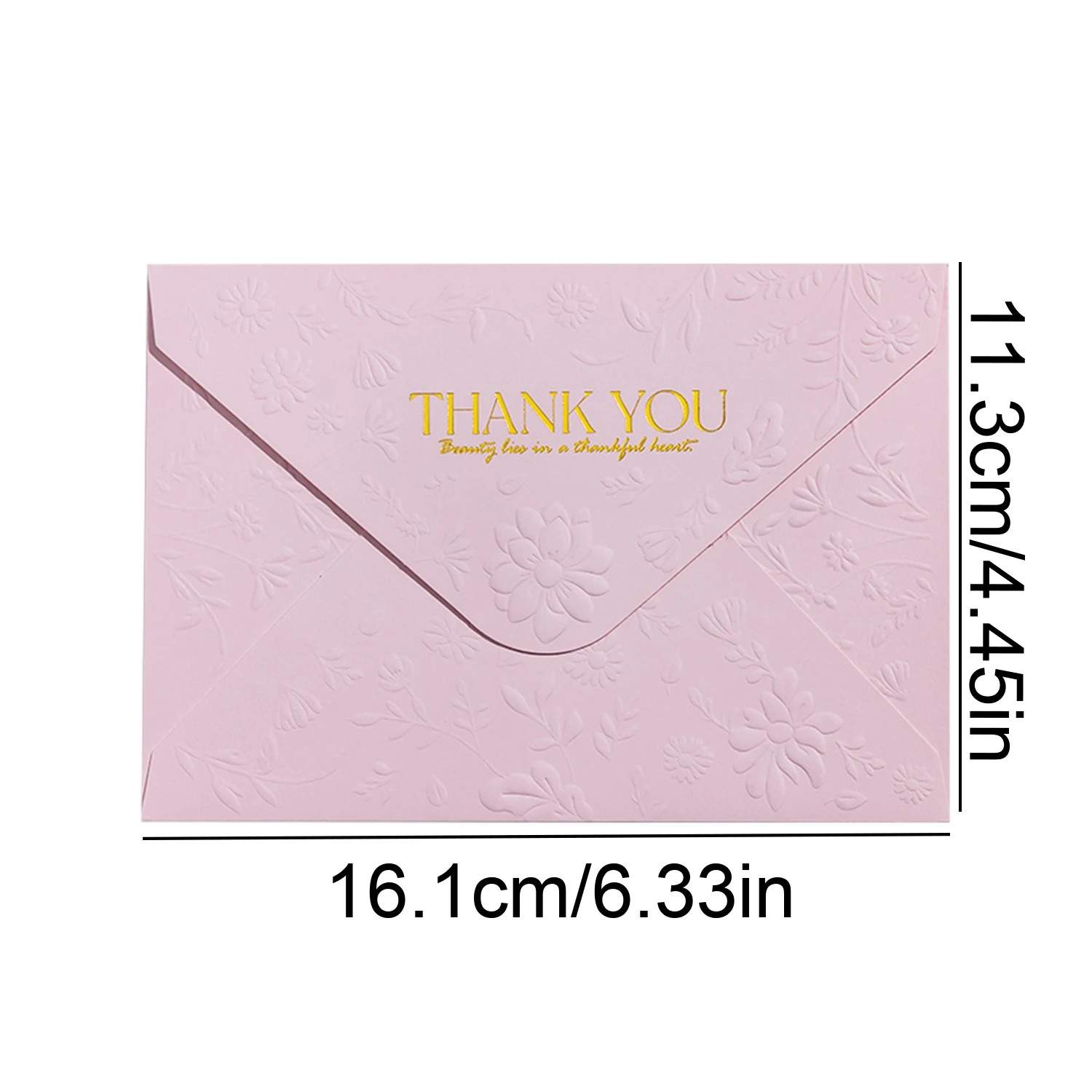 Vintage embossed gold-foiled premium envelope, exquisite holiday invitation, romantic Western-style envelope