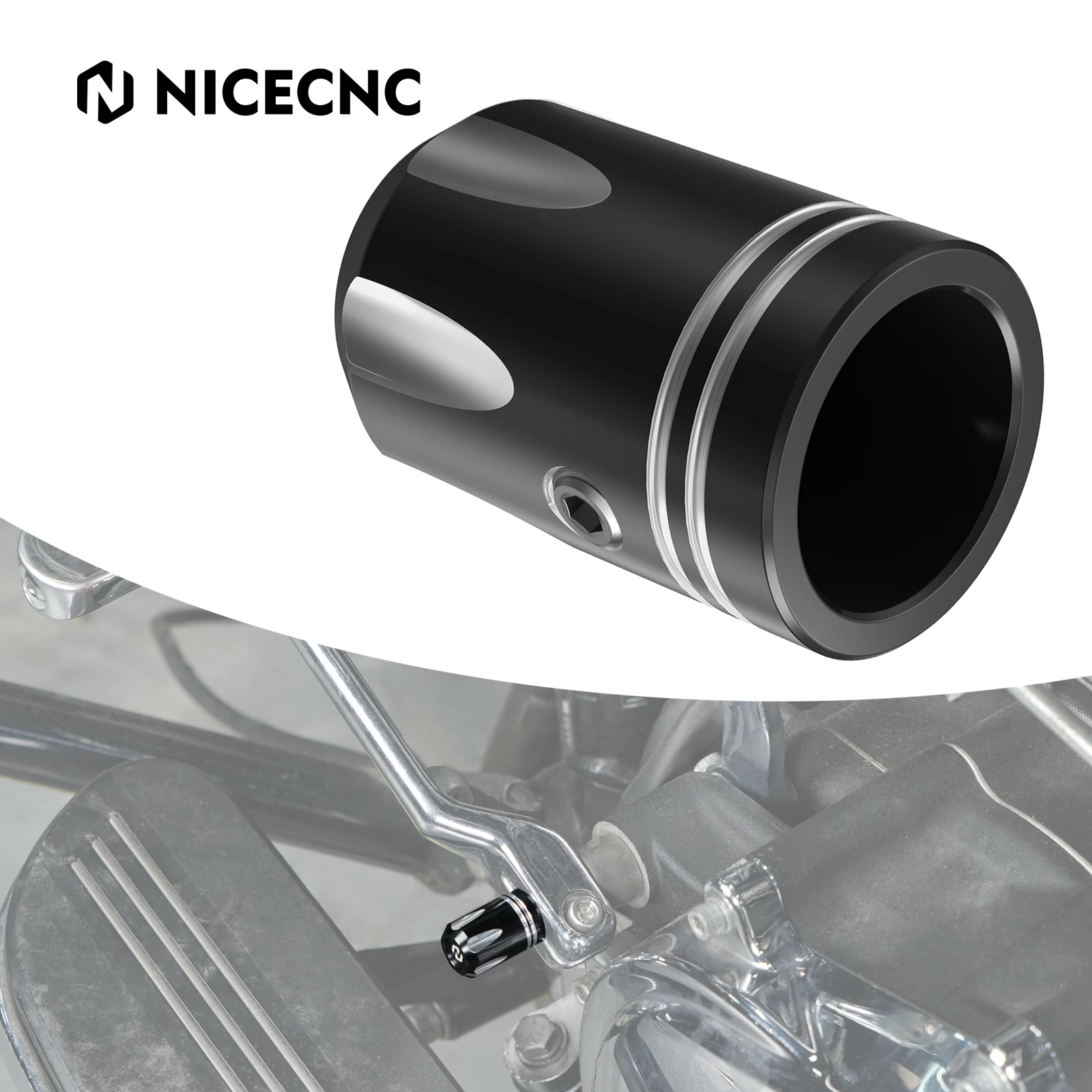 Aluminum Motorcycle Heel Toe Shifter Shaft Cover for Harley Street Glide/Special FLHX 2017-2023 CVO Street Glide 2017-2020