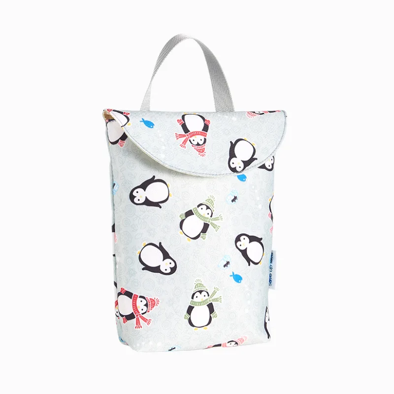 Baby Diaper Bag Multifunctional Waterproof Print Storage Bag Travel Portable Mummy Bag