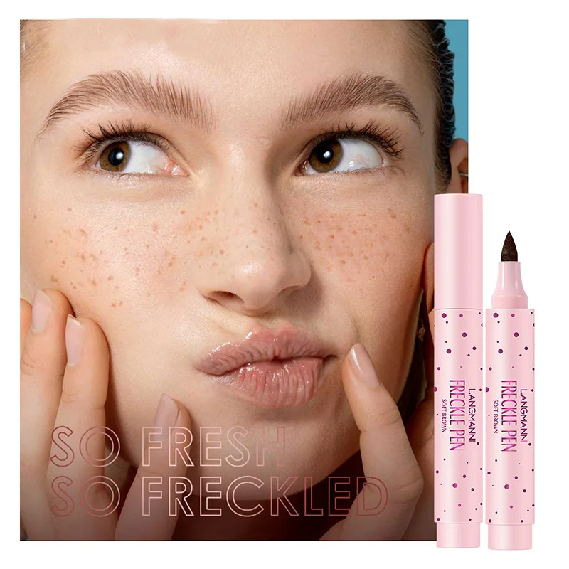 1PC Natural Fake Freckles Pen Waterproof Face Brown Eyeliner Dot Spot Pen Makeup Waterproof Dot Spot Pen Pretend Makeup Tool