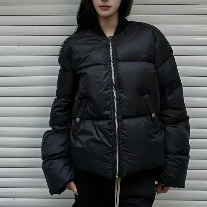 Women's Faux Fur-Trimmed Quilted Down Jacket, Fashionable Casual Puffer Coat, High-Quality Warm Outerwear Jacket, 2025