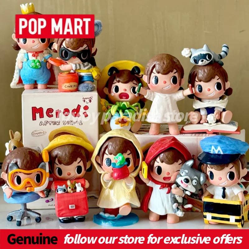 

Authentic Pop Mart Merodi After School Series Blind Box Cute Pvc Model Dolls Desktop Decoration Home Ornaments As Birthday Gifts