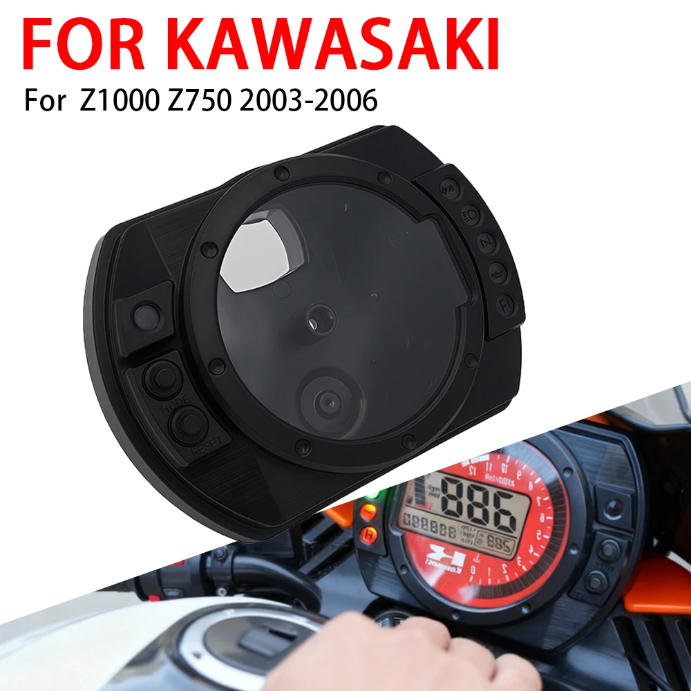 Motorbike Speedometer Speedo Meter Tachometer Instrument Gauge Cover Case US Version For Kawasaki Z1000 Z750 2003 2004 2005 2006