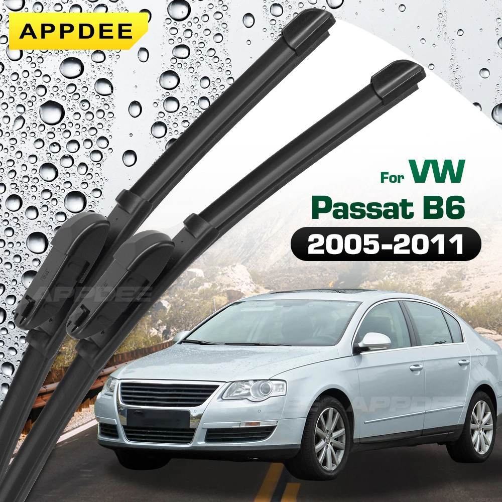 

APPDEE для VW Passat B6 2005-2011 силиконовые и резиновые щетки стеклоочистителя, щетки для лобового стекла, оконные щетки