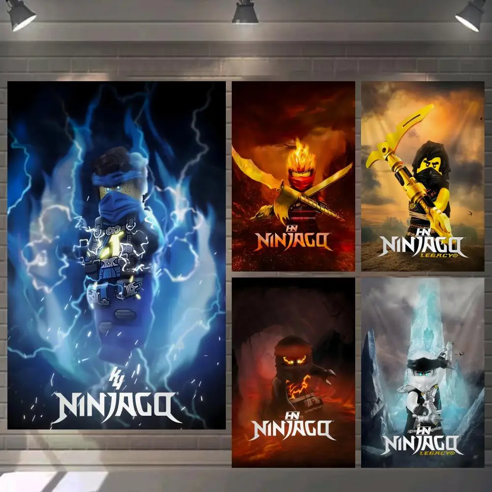 Cartoon-N-Ninjago Tapestry Microfiber Background Art Decor For Bedroom Living Room Bar Garden Outdoor Festival Wall Deco