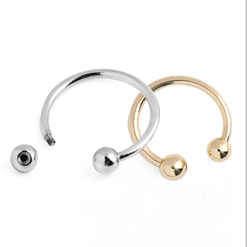 15-60mm Metal U-shaped Ring Buckles Collar Swimsuit Bikini Decorative Clasp Connector Screw Hook DIY Clothes Sewing Accessories