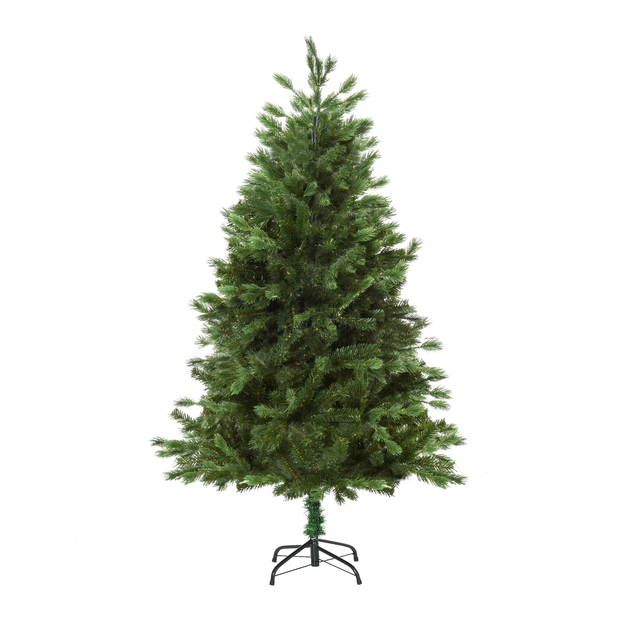 HOMCOM Christmas tree Ø 75x150cm with 440 branches PE Trident PVC and folding Base