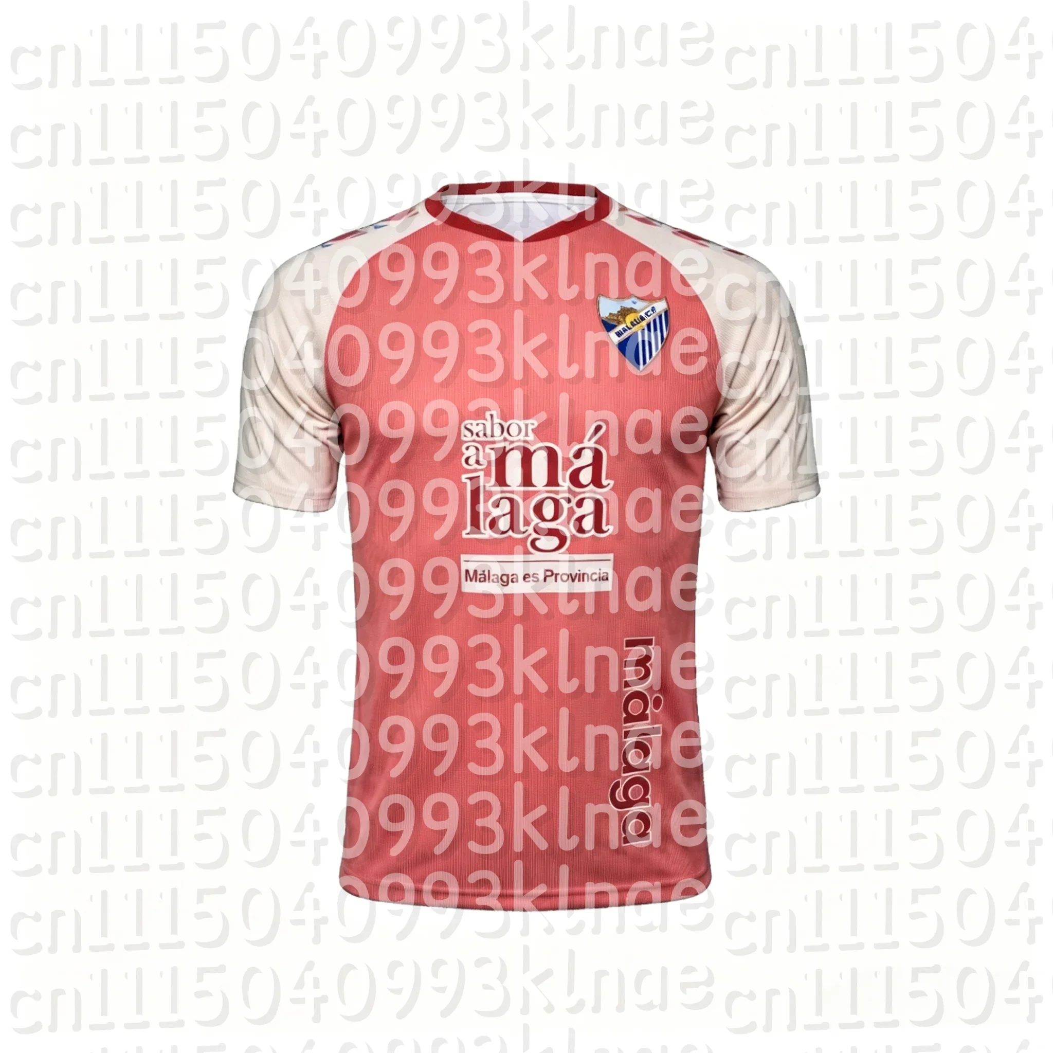 2026/27 Malaga CF Fußballtrikots in Pink und Schwarz, passende Familien-Outfits für Herren, Damen und Kinder, Fußballshirts, Trainingsanzüge, T-Shirts – Detail 1